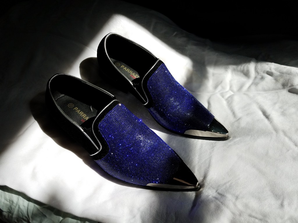 Blue Sparkly Shoes