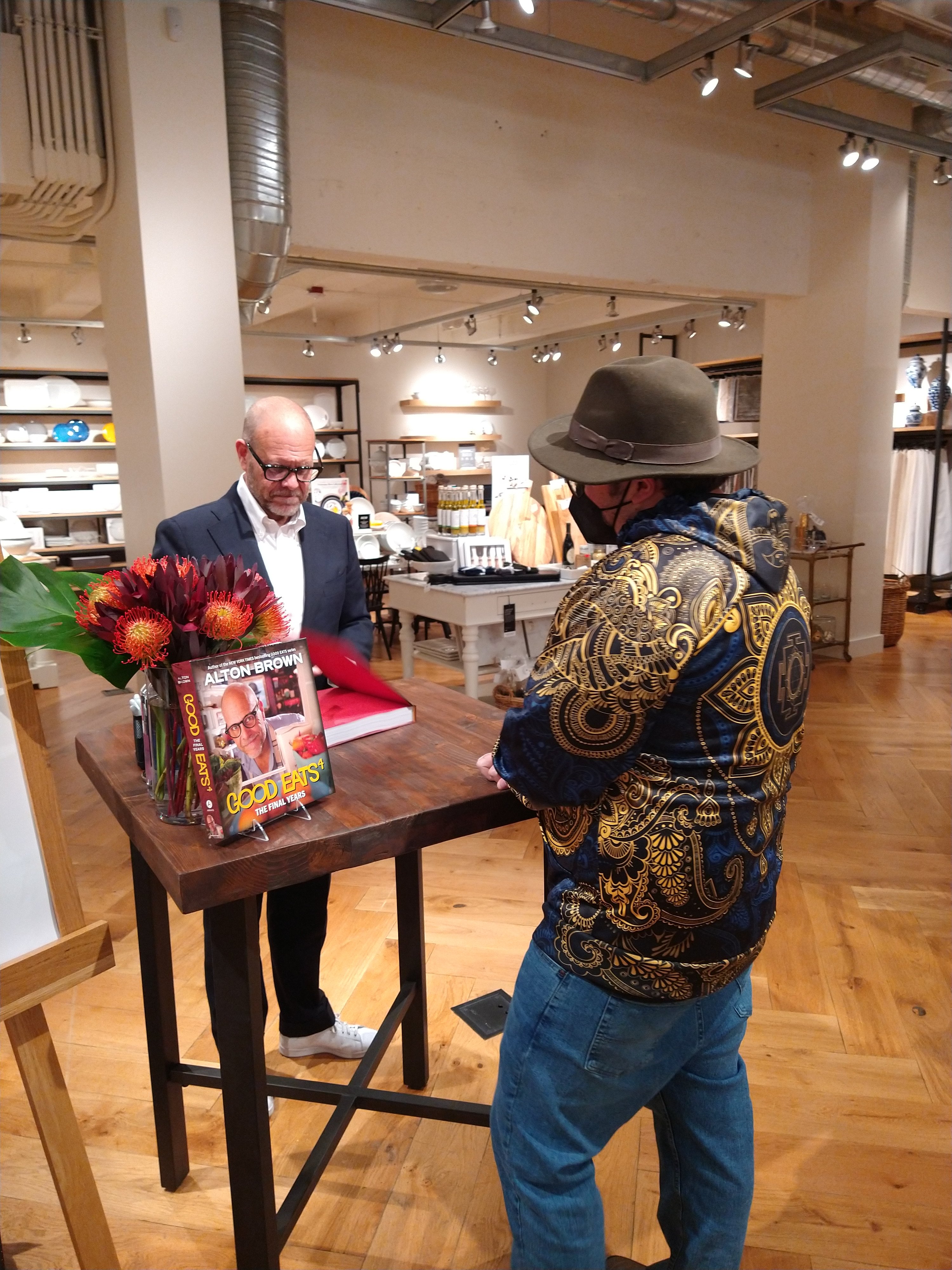 Me and Alton Brown at the book signing. 2