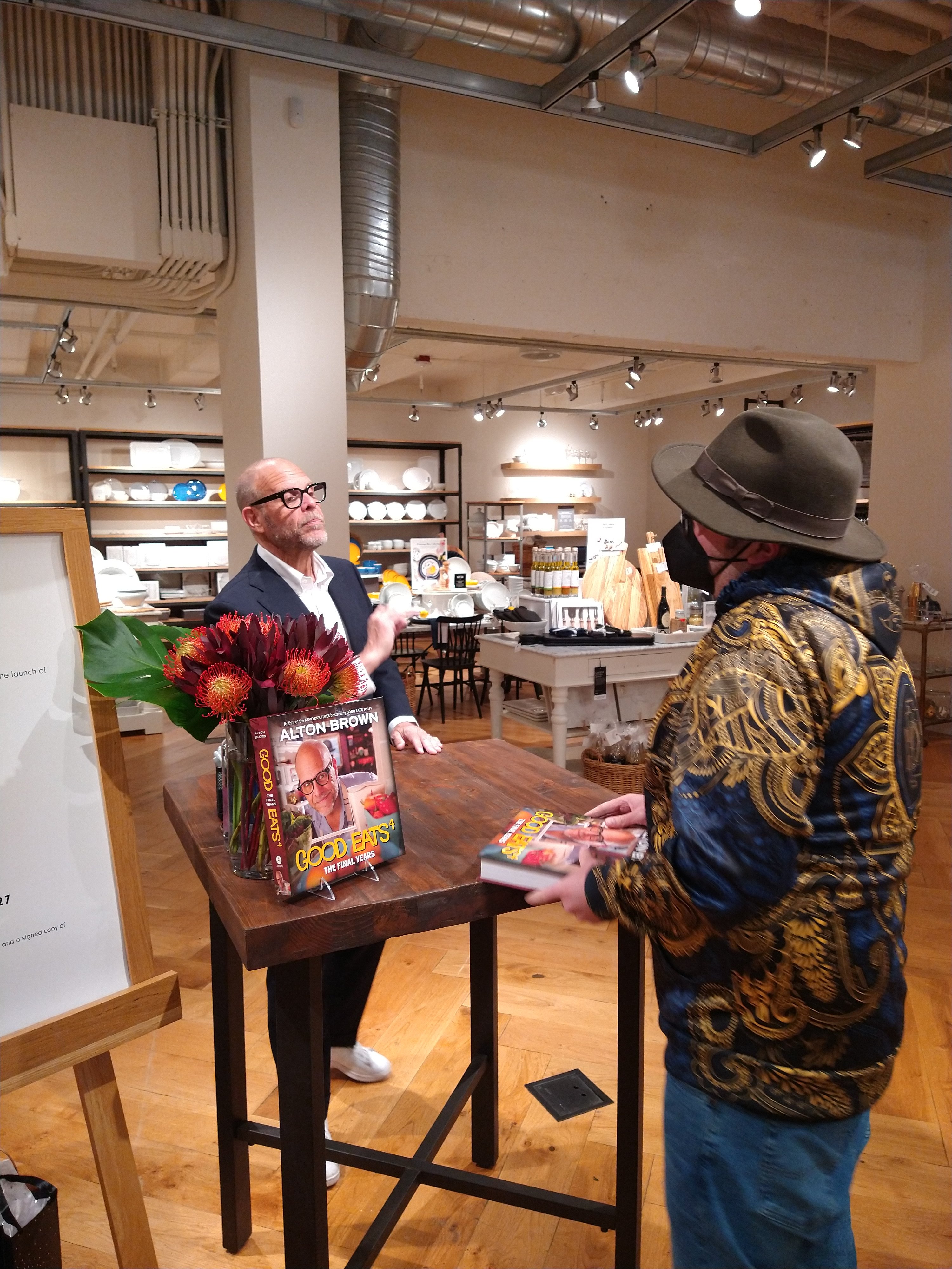 Me and Alton Brown at the book signing. 4