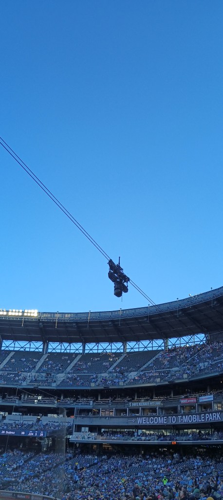 The skycam at T Mobile Field.