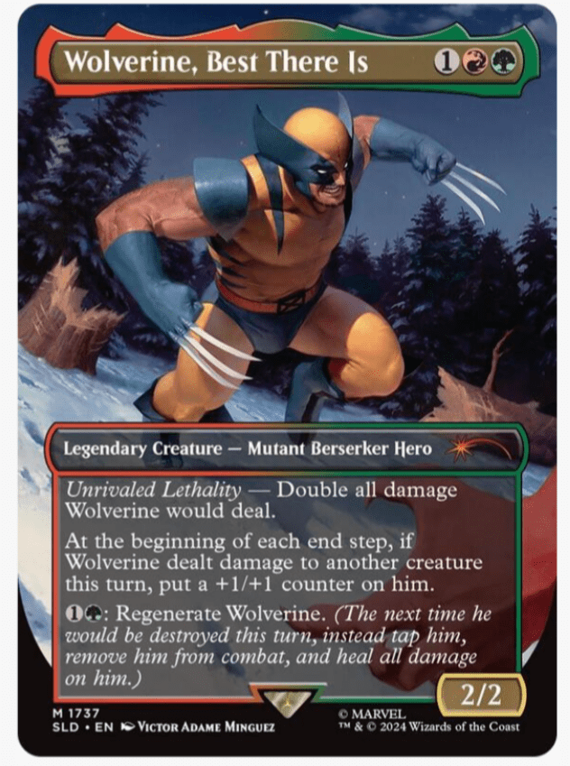 Magic The Gathering card: Wolverine, Best there is.